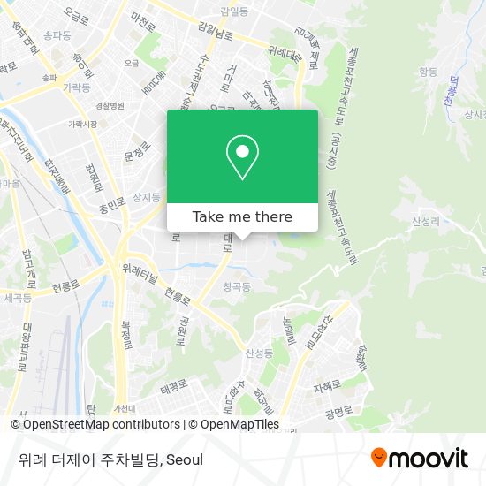 위례 더제이 주차빌딩 map