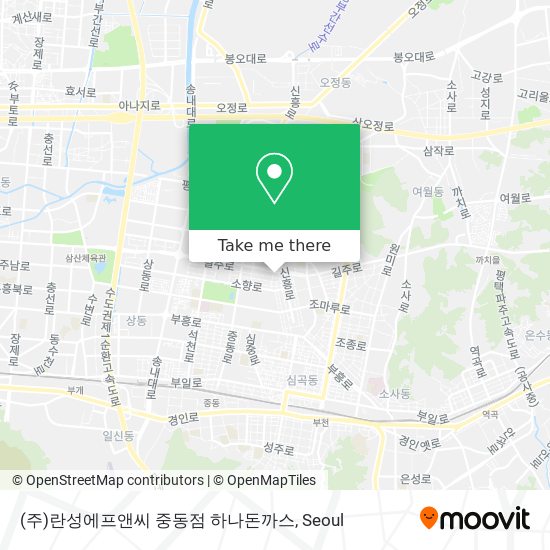 (주)란성에프앤씨 중동점 하나돈까스 map