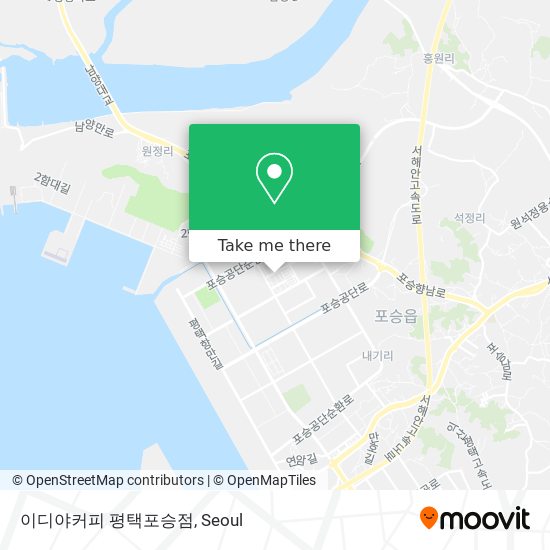 이디야커피 평택포승점 map