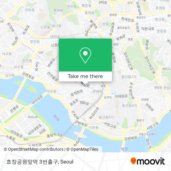 효창공원앞역 3번출구 map