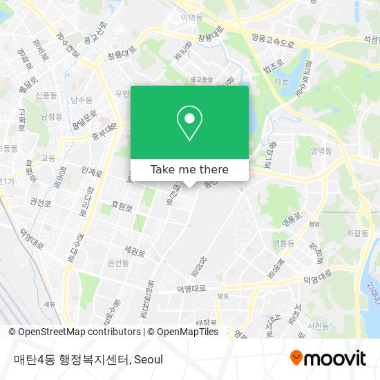 매탄4동 행정복지센터 map