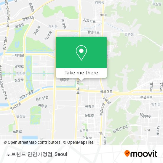 노브랜드 인천가정점 map