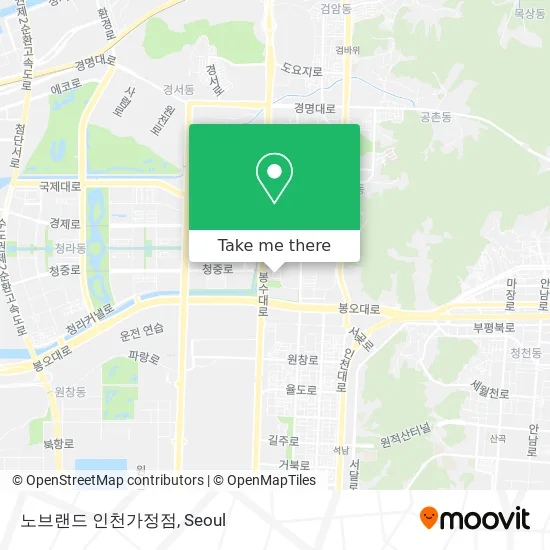 노브랜드 인천가정점 map