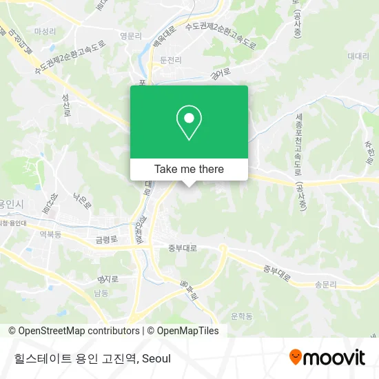 힐스테이트 용인 고진역 map