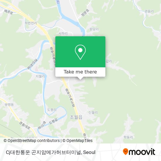 Cj대한통운 곤지암메가허브터미널 map