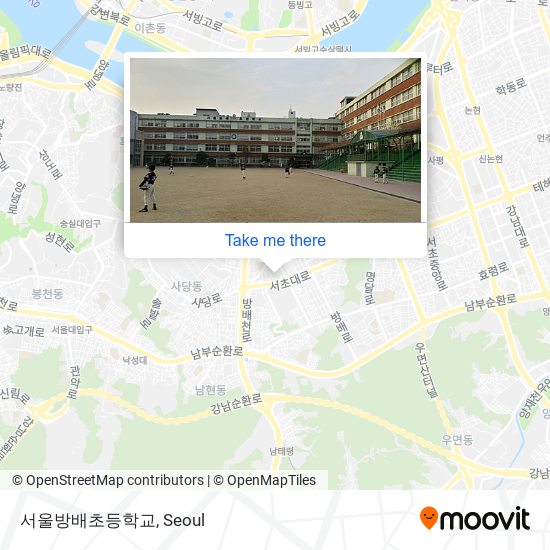 서울방배초등학교 map