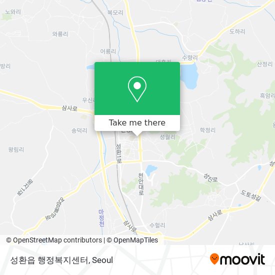 성환읍 행정복지센터 map