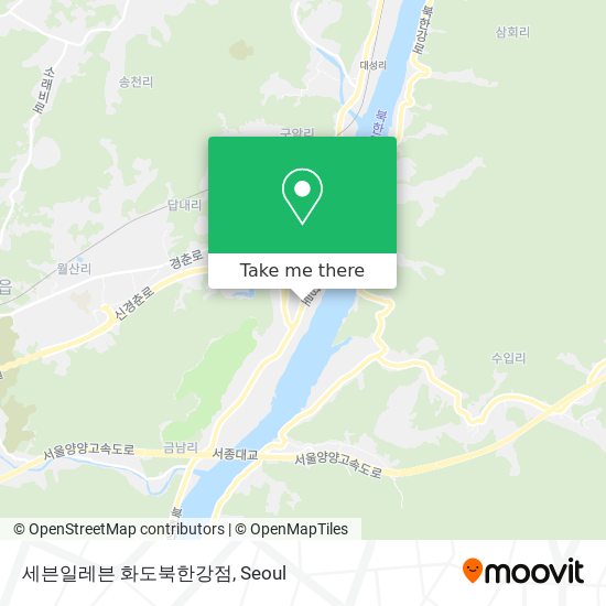 세븐일레븐 화도북한강점 map