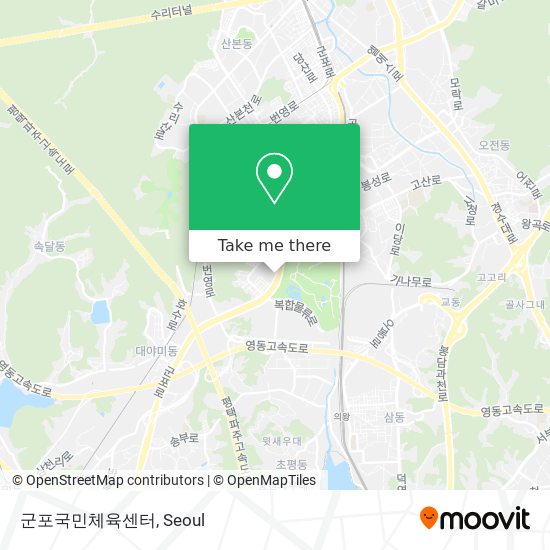 군포국민체육센터 map