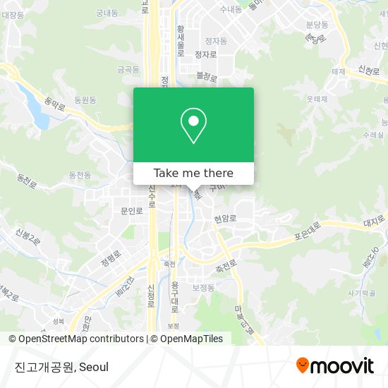 진고개공원 map