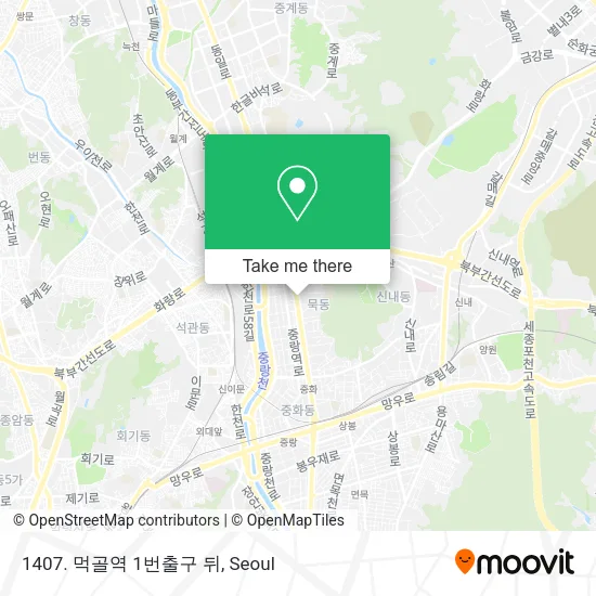 1407. 먹골역 1번출구 뒤 map