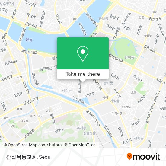 잠실목동교회 map