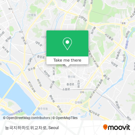 능곡지하차도위교차로 map