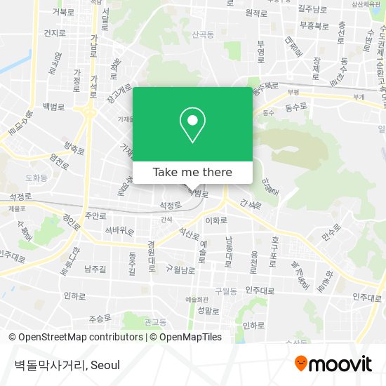벽돌막사거리 map