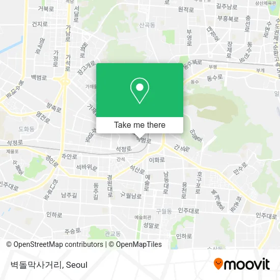 벽돌막사거리 map