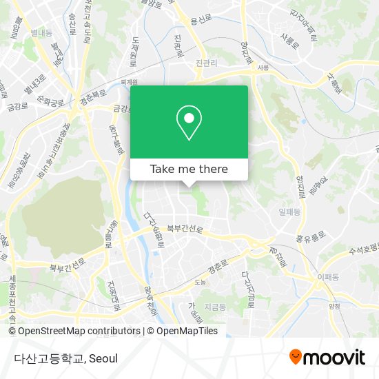 다산고등학교 map