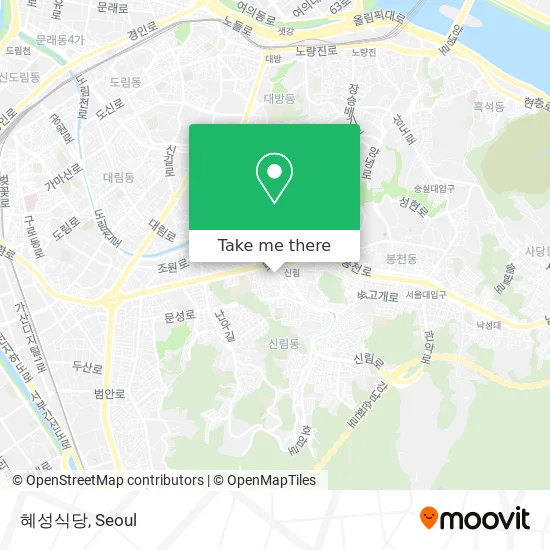 혜성식당 map