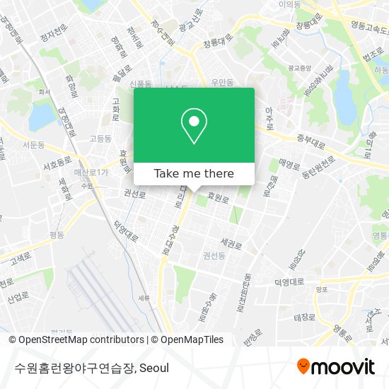 수원홈런왕야구연습장 map