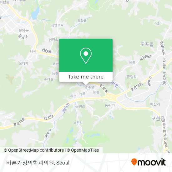 바른가정의학과의원 map