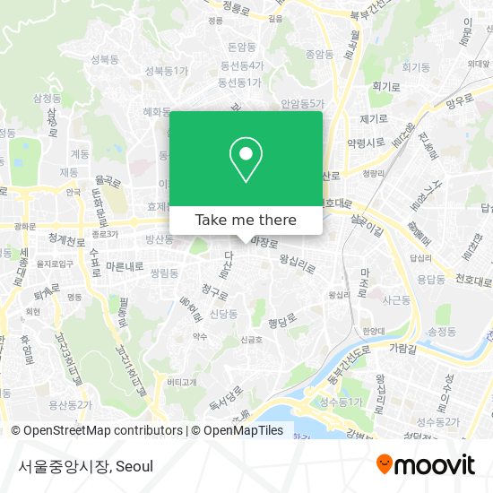 서울중앙시장 map
