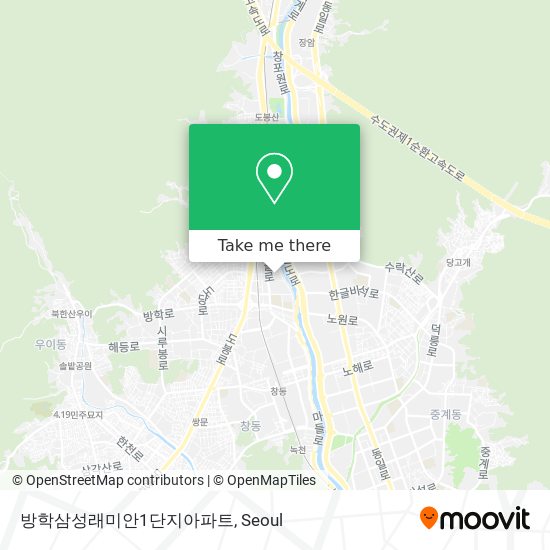 방학삼성래미안1단지아파트 map