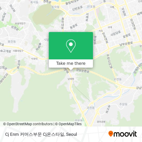 Cj Enm 커머스부문 Cj온스타일 map