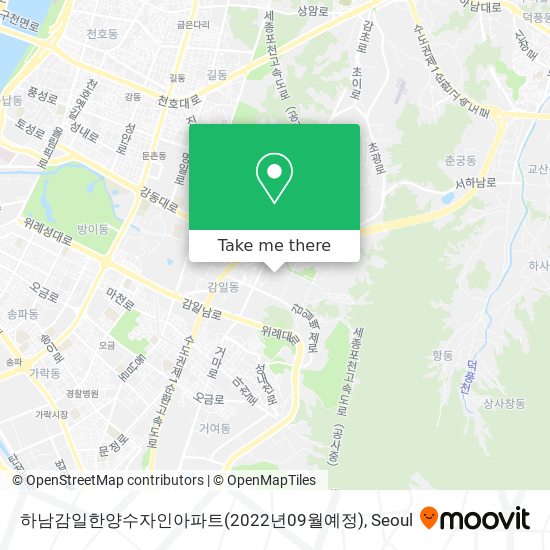 하남감일한양수자인아파트(2022년09월예정) map