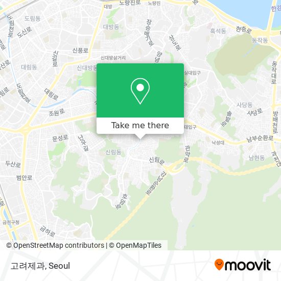 고려제과 map