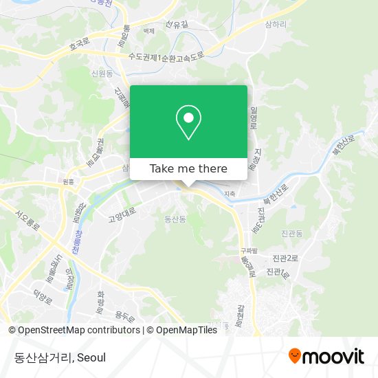 동산삼거리 map