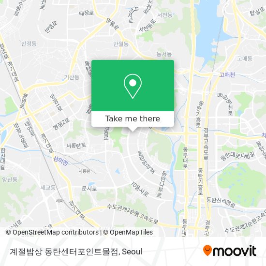 계절밥상 동탄센터포인트몰점 map