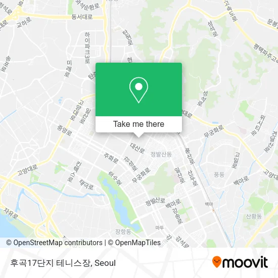후곡17단지 테니스장 map