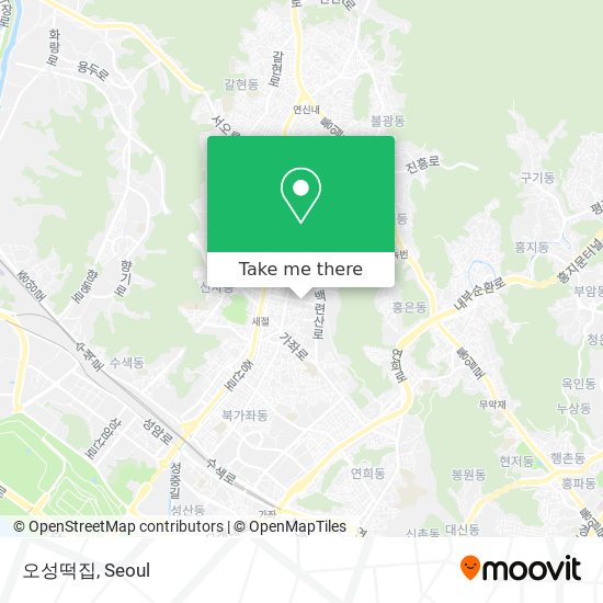 오성떡집 map