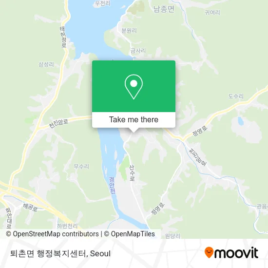 퇴촌면 행정복지센터 map