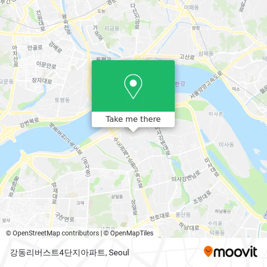 강동리버스트4단지아파트 map