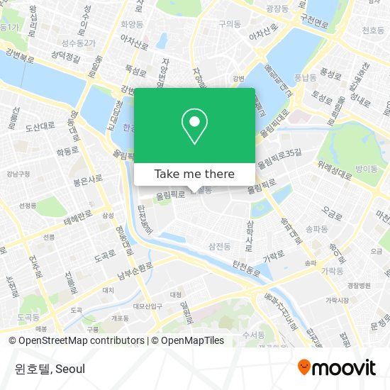 윈호텔 map