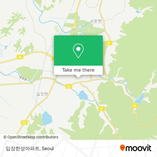 입장한성아파트 map