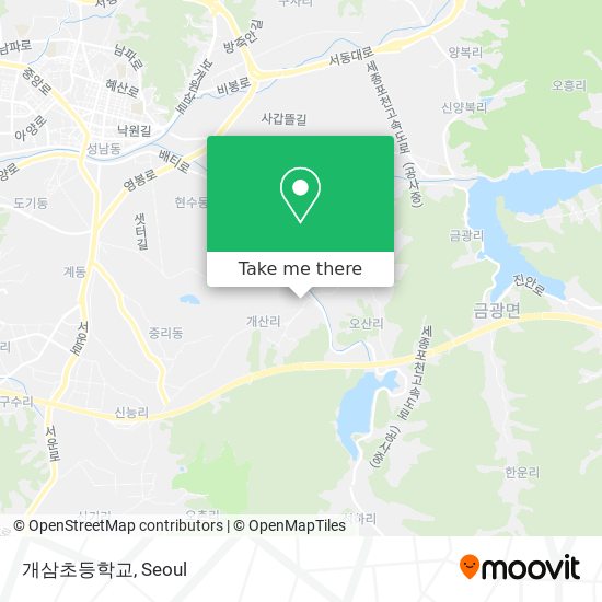 개삼초등학교 map