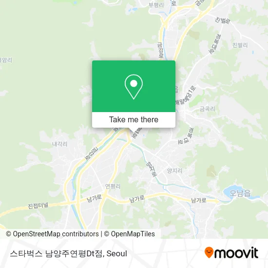 스타벅스 남양주연평Dt점 map