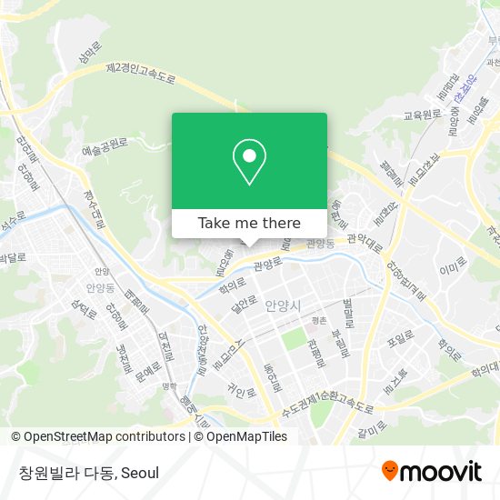 창원빌라 다동 map