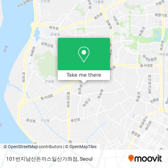 101번지남산돈까스일산가좌점 map