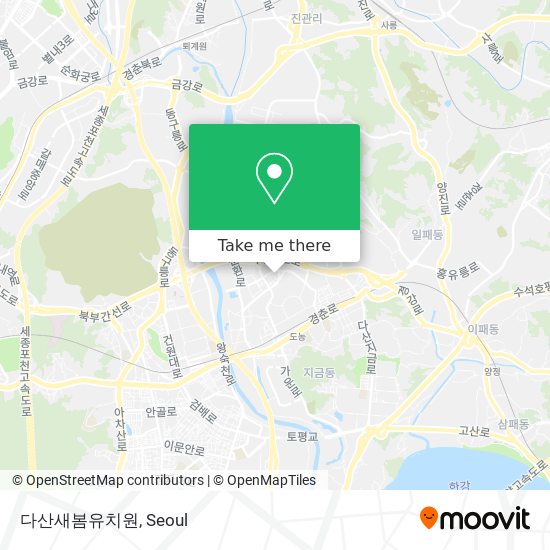 다산새봄유치원 map