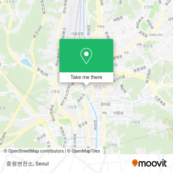 중원변전소 map