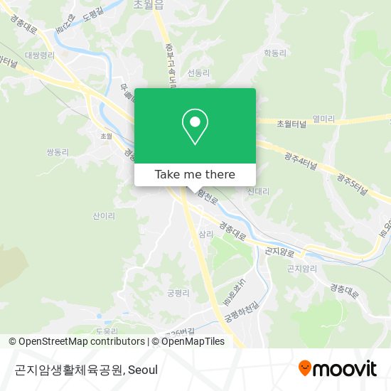 곤지암생활체육공원 map