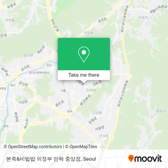 본죽&비빕밥 의정부 민락 중앙점 map