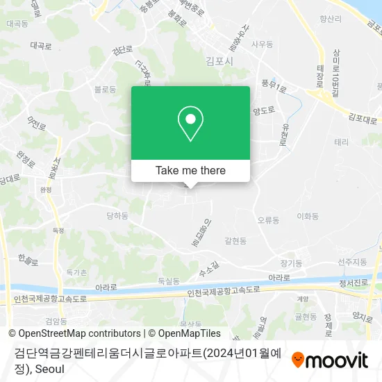 검단역금강펜테리움더시글로아파트(2024년01월예정) map