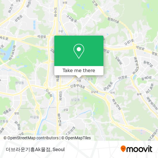 더브라운기흥Ak몰점 map