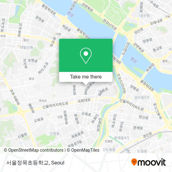 서울정목초등학교 map