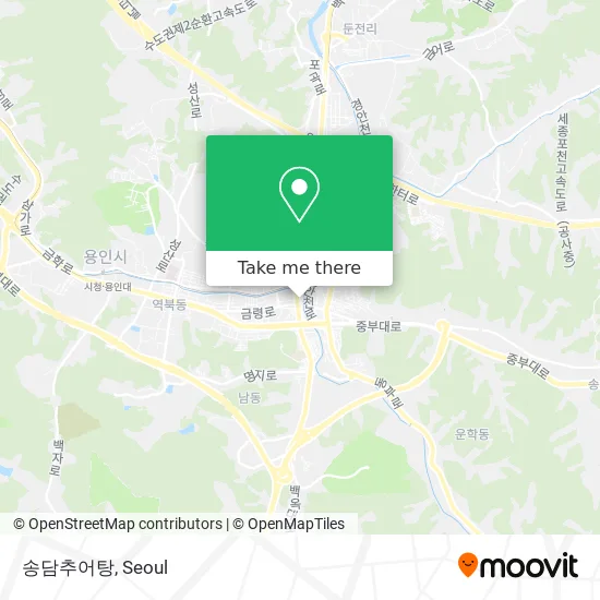 송담추어탕 map