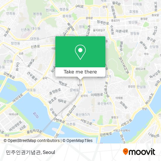 민주인권기념관 map