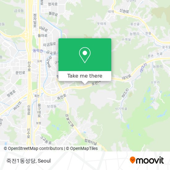 죽전1동성당 map